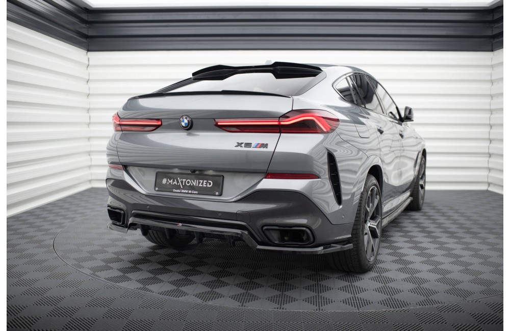 Rear Splitter (with vertical bars) V.1 BMW X6 M-Pack G06 Facelift