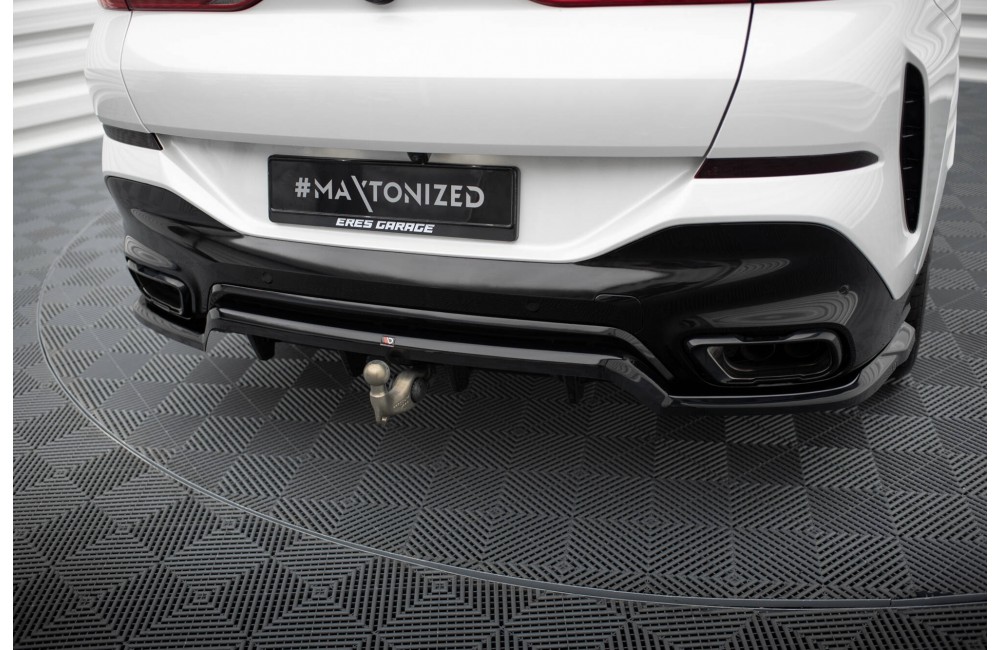 Rear Splitter (with vertical bars) V.2 BMW X6 M-Pack G06 Facelift