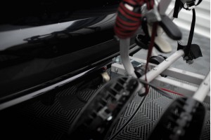 Rear Splitter (with vertical bars) BMW X7 M-Pack G07 Facelift