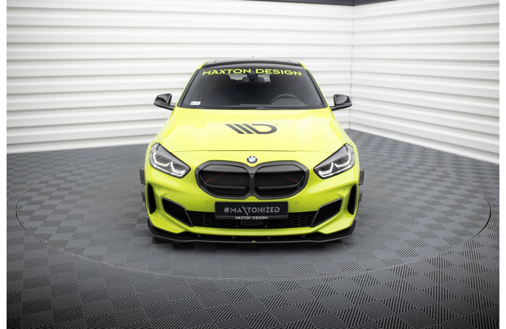 Street Pro Front Splitter BMW 1 M-Pack / M135i / 128ti F40 - Black