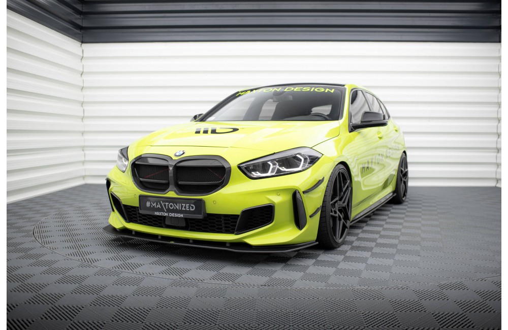 Street Pro Front Splitter BMW 1 M-Pack / M135i / 128ti F40 - Black