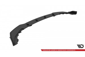Street Pro Front Splitter + Flaps BMW 1 M-Pack / M135i / 128ti F40 - Black + Gloss Flaps