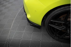 Street Pro Rear Side Splitters V.1 + Flaps V.1 BMW 1 F40 M-Pack / M135i - Black + Gloss Flaps Street Pro Rear Side Splitters V.1 + Flaps V.1 BMW 1 F40 M-Pack / M135i - Black + Gloss Flaps