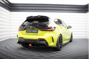 Street Pro Rear Side Splitters V.2 + Flaps V.2 BMW 1 F40 M-Pack / M135i - Black + Gloss Flaps Street Pro Rear Side Splitters V.2 + Flaps V.2 BMW 1 F40 M-Pack / M135i - Black + Gloss Flaps