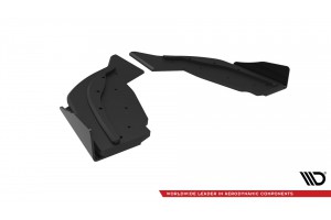 Street Pro Rear Side Splitters V.2 + Flaps V.2 BMW 1 F40 M-Pack / M135i - Black + Gloss Flaps Street Pro Rear Side Splitters V.2 + Flaps V.2 BMW 1 F40 M-Pack / M135i - Black + Gloss Flaps
