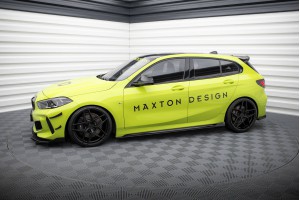 Street Pro Side Skirts Diffusers + Flaps BMW 1 M-Pack / M135i / 128ti F40 - Black + Gloss Flaps Street Pro Side Skirts Diffusers + Flaps BMW 1 M-Pack / M135i / 128ti F40 - Black + Gloss Flaps