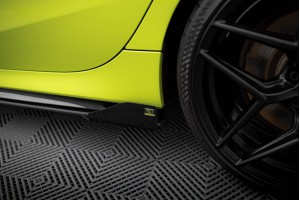 Street Pro Side Skirts Diffusers + Flaps BMW 1 M-Pack / M135i / 128ti F40 - Black + Gloss Flaps Street Pro Side Skirts Diffusers + Flaps BMW 1 M-Pack / M135i / 128ti F40 - Black + Gloss Flaps