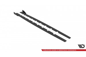 Street Pro Side Skirts Diffusers + Flaps BMW 1 M-Pack / M135i / 128ti F40 - Black + Gloss Flaps Street Pro Side Skirts Diffusers + Flaps BMW 1 M-Pack / M135i / 128ti F40 - Black + Gloss Flaps