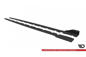 Street Pro Side Skirts Diffusers + Flaps BMW 1 M-Pack / M135i / 128ti F40 - Black + Gloss Flaps Street Pro Side Skirts Diffusers + Flaps BMW 1 M-Pack / M135i / 128ti F40 - Black + Gloss Flaps