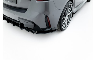 Street Pro Rear Side Splitters V.1 BMW M135i F70 - Black
