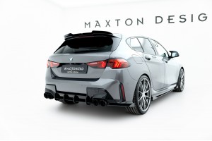 Street Pro Rear Side Splitters V.1 + Flaps BMW M135i F70 - Black + Gloss Flaps Street Pro Rear Side Splitters V.1 + Flaps BMW M135i F70 - Black + Gloss Flaps