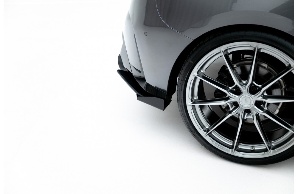 Street Pro Rear Side Splitters V.1 + Flaps BMW M135i F70 - Black + Gloss Flaps Street Pro Rear Side Splitters V.1 + Flaps BMW M135i F70 - Black + Gloss Flaps