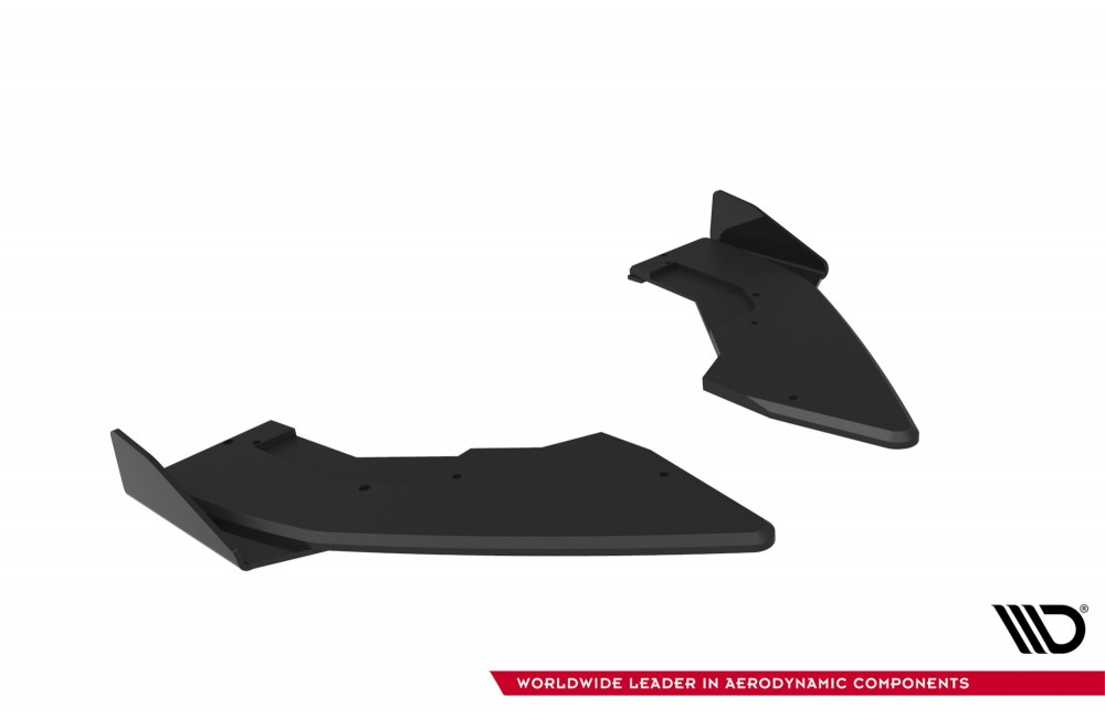Street Pro Rear Side Splitters V.1 + Flaps BMW M135i F70 - Black + Gloss Flaps Street Pro Rear Side Splitters V.1 + Flaps BMW M135i F70 - Black + Gloss Flaps