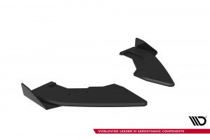 Street Pro Rear Side Splitters V.1 + Flaps BMW M135i F70 - Black + Gloss Flaps Street Pro Rear Side Splitters V.1 + Flaps BMW M135i F70 - Black + Gloss Flaps