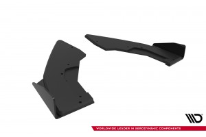 Street Pro Rear Side Splitters V.1 + Flaps BMW M135i F70 - Black + Gloss Flaps Street Pro Rear Side Splitters V.1 + Flaps BMW M135i F70 - Black + Gloss Flaps