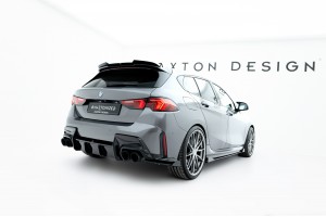 Street Pro Rear Side Splitters V.2 + Flaps BMW M135i F70 - Black + Gloss Flaps Street Pro Rear Side Splitters V.2 + Flaps BMW M135i F70 - Black + Gloss Flaps