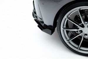 Street Pro Rear Side Splitters V.2 + Flaps BMW M135i F70 - Black + Gloss Flaps Street Pro Rear Side Splitters V.2 + Flaps BMW M135i F70 - Black + Gloss Flaps