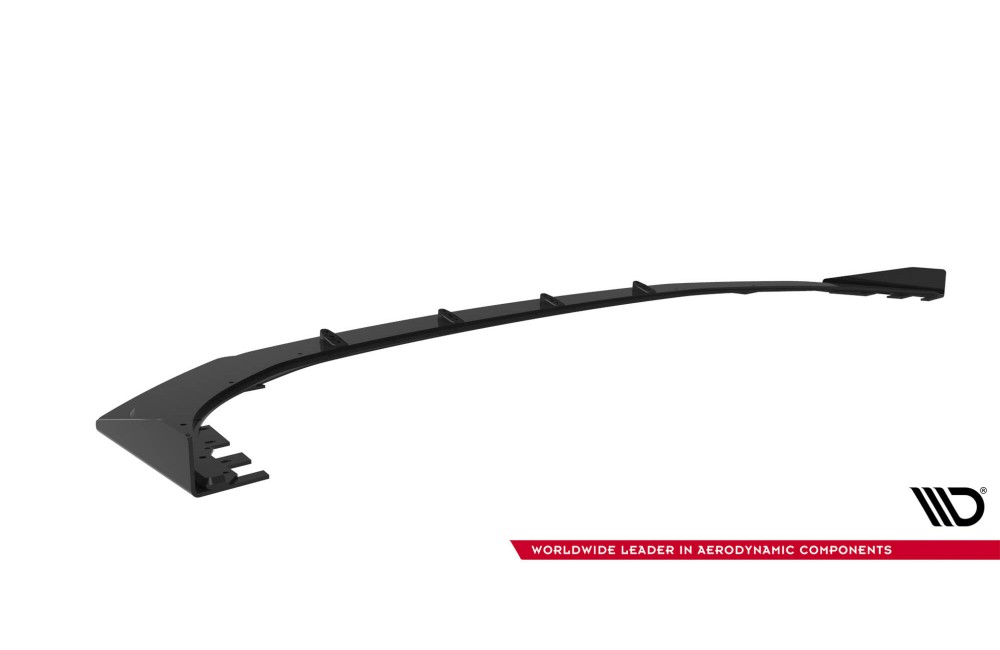 Street Pro Front Splitter + Flaps BMW 1 M-Pack F70 - Black + Gloss Flaps
