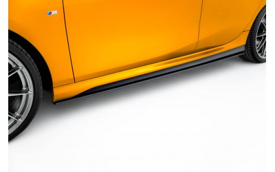 Street Pro Side Skirts Diffusers BMW 1 M-Pack F70 - Black