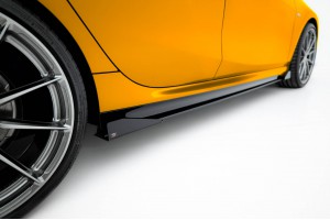 Street Pro Side Skirts Diffusers + Flaps BMW M135i F70 - Black + Gloss Flaps Street Pro Side Skirts Diffusers + Flaps BMW M135i F70 - Black + Gloss Flaps