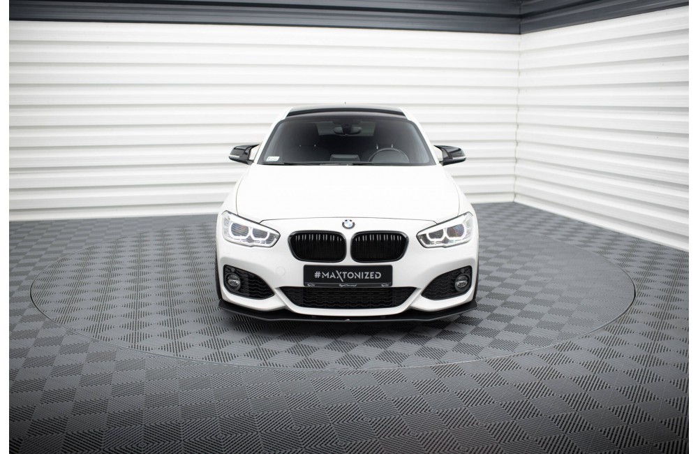 Street Pro Front Splitter V.3 for BMW 1 F20 M-Pack Facelift / M140i  - Black