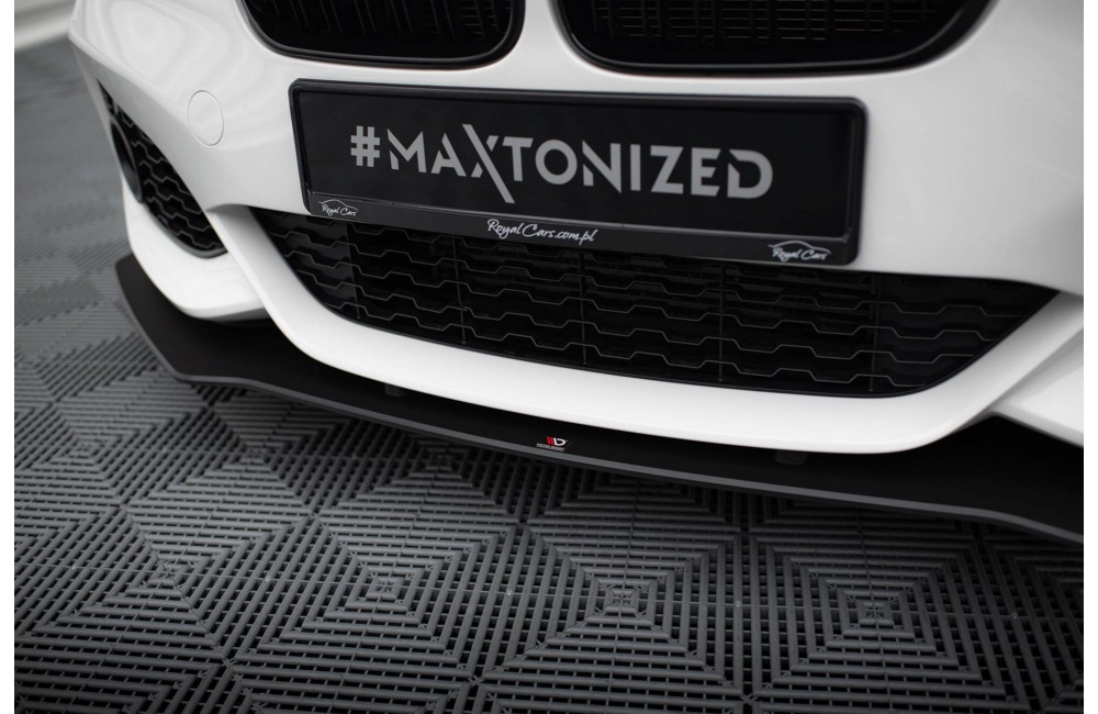 Street Pro Front Splitter V.3 for BMW 1 F20 M-Pack Facelift / M140i  - Black