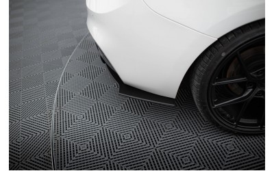 Street Pro Rear Side Splitters V.2 for BMW 1 F20 M-Pack M140i  - Black