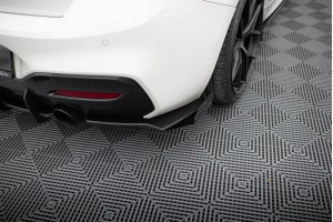 Street Pro Rear Side Splitters V.2 + Flaps for BMW 1 F20 M140i - Black + Gloss Flaps Street Pro Rear Side Splitters V.2 + Flaps for BMW 1 F20 M140i - Black + Gloss Flaps