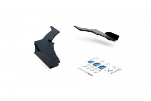Street Pro Rear Side Splitters V.3 + Flaps for BMW 1 F20 M140i - Black + Gloss Flaps Street Pro Rear Side Splitters V.3 + Flaps for BMW 1 F20 M140i - Black + Gloss Flaps