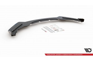 Street Pro Front Splitter + Flaps BMW M135i F20 - Black + Gloss Flaps
