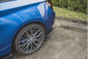 Street Pro Rear Side Splitters BMW M135i F20 - Black