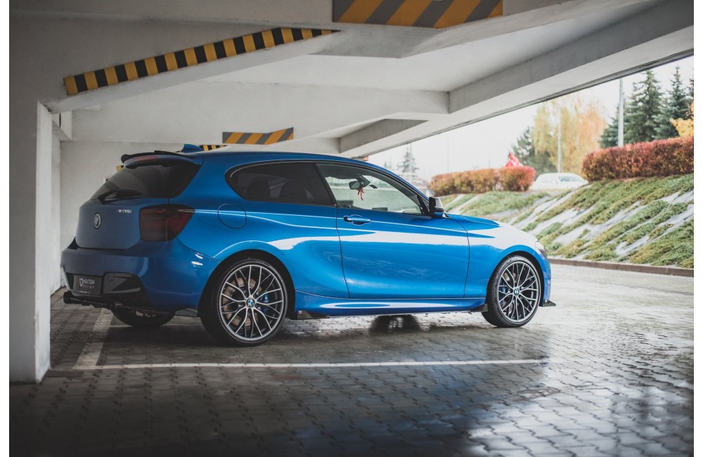Street Pro Side Skirts Diffusers + Flaps BMW 1 F21 M135i / M140i / M-Pack - Black + Gloss Flaps Street Pro Side Skirts Diffusers + Flaps BMW 1 F21 M135i / M140i / M-Pack - Black + Gloss Flaps