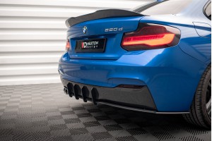 Street Pro Rear Diffuser BMW 2 M-Pack F22 - Black