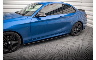 Street Pro Side Skirts Diffusers BMW 2 M-Pack F22 - Black