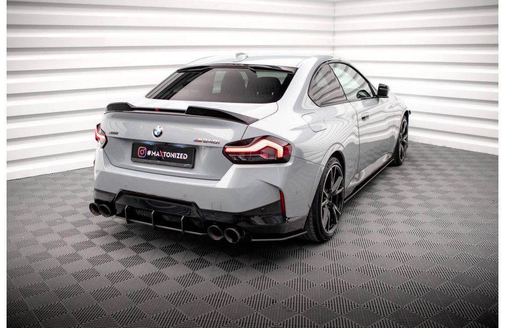 Street Pro Rear Side Splitters BMW 2 Coupe M240i G42 - Black