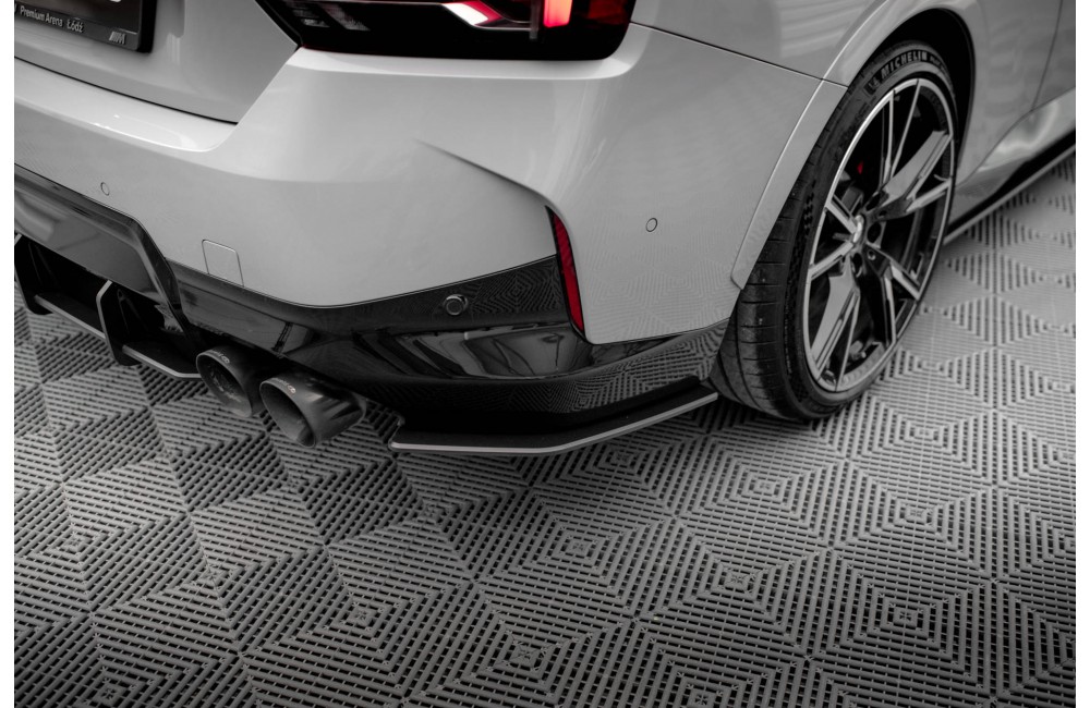 Street Pro Rear Side Splitters BMW 2 Coupe M240i G42 - Black