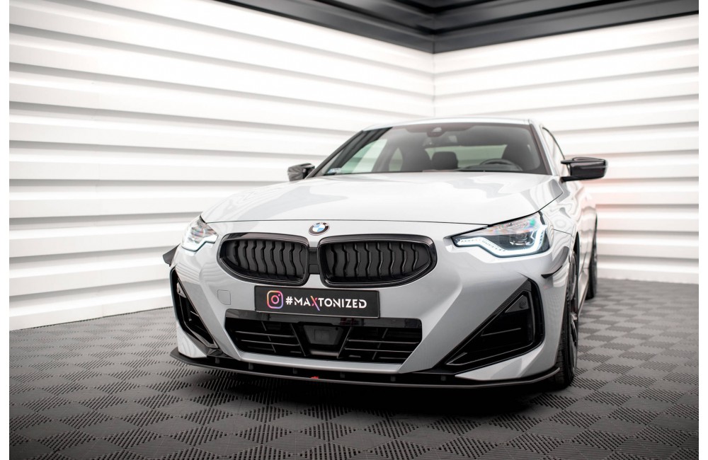 Street Pro Front Splitter BMW 2 Coupe M-Pack / M240i G42 - Black