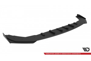 Street Pro Front Splitter + Flaps BMW 2 Coupe M-Pack / M240i G42 - Black + Gloss Flaps