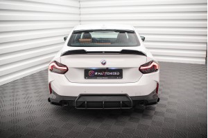 Street Pro Rear Side Splitters + Flaps BMW 2 Coupe M-Pack G42 - Black + Gloss Flaps
