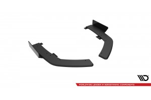 Street Pro Rear Side Splitters + Flaps BMW 2 Coupe M-Pack G42 - Black + Gloss Flaps