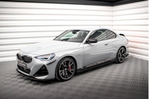 Street Pro Side Skirts Diffusers BMW 2 Coupe M-Pack / M240i G42 - Black Street Pro Side Skirts Diffusers BMW 2 Coupe M-Pack / M240i G42 - Black