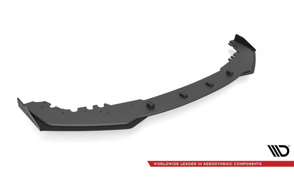 Street Pro Front Splitter V.1 + Flaps BMW M2 Competition F87 - Black + Gloss Flaps