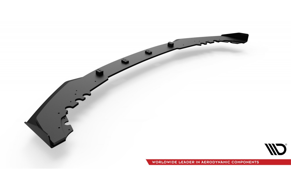 Street Pro Front Splitter V.1 + Flaps BMW M2 Competition F87 - Black + Gloss Flaps