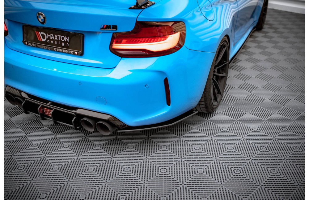 Street Pro Rear Side Splitters BMW M2 F87 - Black