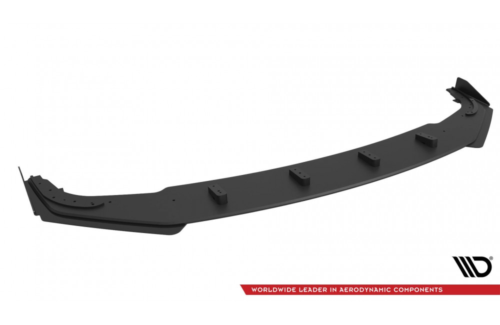 Street Pro Front Splitter + Flaps BMW 2 Coupe G42 - Black + Gloss Flaps