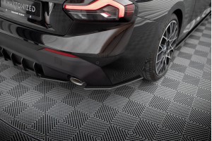 Street Pro Rear Side Splitters BMW 2 Coupe G42 - Black