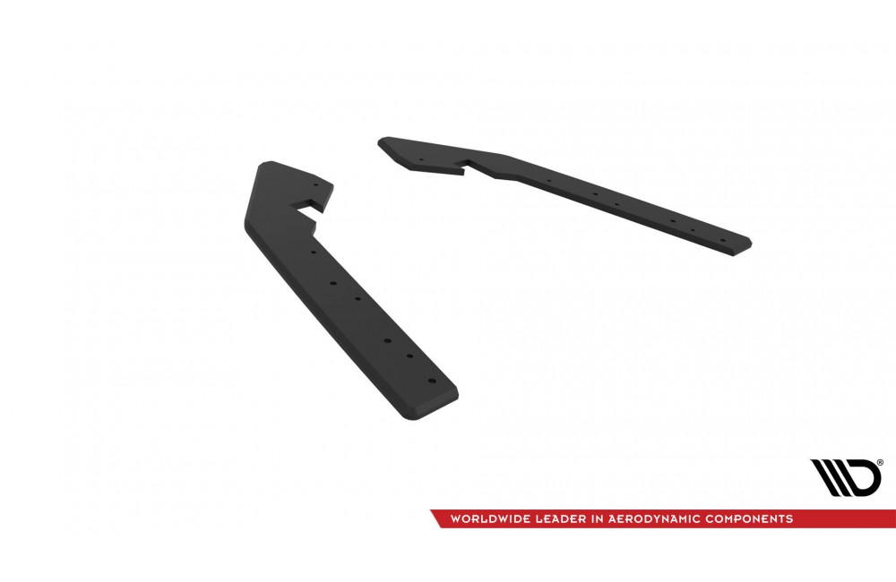 Street Pro Rear Side Splitters BMW 2 Coupe G42 - Black