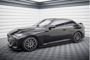 Street Pro Side Skirts Diffusers BMW 2 Coupe G42 - Black Street Pro Side Skirts Diffusers BMW 2 Coupe G42 - Black