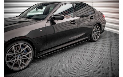 Street Pro Side Skirts Diffusers BMW 3 M-Pack G20 / G21 - Black