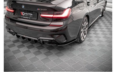 Street Pro Rear Side Splitters V.2 BMW M340i / M-Pack G20 / G21 - Black